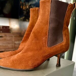 Lambertson Truex Brown Suede Ankle Boots